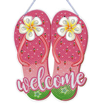 Load image into Gallery viewer, Acrylic Summer Vibe 5D DIY Diamond Painting Dots Pendant for Garden Window Decor
