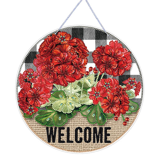 Acrylic Summer Vibe 5D DIY Diamond Painting Dots Pendant for Garden Window Decor