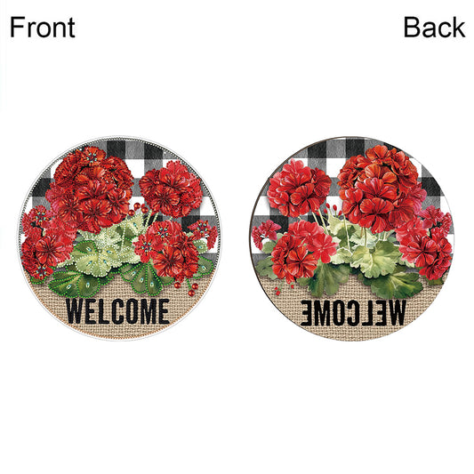 Acrylic Summer Vibe 5D DIY Diamond Painting Dots Pendant for Garden Window Decor