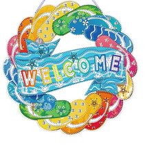 Load image into Gallery viewer, Acrylic Summer Vibe 5D DIY Diamond Painting Dots Pendant for Garden Window Decor
