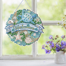 Load image into Gallery viewer, Acrylic Summer Vibe 5D DIY Diamond Painting Dots Pendant for Garden Window Decor
