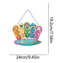 Load image into Gallery viewer, Acrylic Summer Vibe 5D DIY Diamond Painting Dots Pendant for Garden Window Decor
