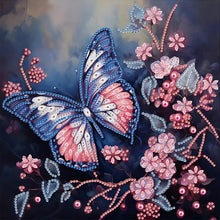 Load image into Gallery viewer, Diamond Painting - Partial Special Shaped - Butterfly (30*30CM)
