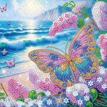 Load image into Gallery viewer, Diamond Painting - Partial Special Shaped - Butterfly (30*30CM)
