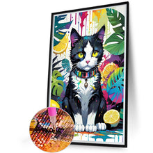 Load image into Gallery viewer, Diamond Painting - Full Round - fruit cat (40*60CM)
