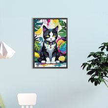 Load image into Gallery viewer, Diamond Painting - Full Round - fruit cat (40*60CM)
