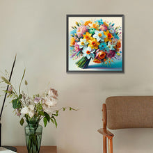 Load image into Gallery viewer, Diamond Painting - Full Round - a bouquet of blooming flowers (30*30CM)
