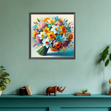 Load image into Gallery viewer, Diamond Painting - Full Round - a bouquet of blooming flowers (30*30CM)
