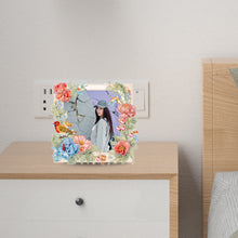 Load image into Gallery viewer, Floral Rhinestone Tabletop Photo Frame Kit Table Top Diamond Painting Frame Kits
