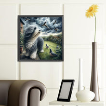 Load image into Gallery viewer, Diamond Painting - Full Round - Puppy in the storm (40*40CM)
