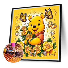 Load image into Gallery viewer, Diamond Painting - Full Round - yellow rose butterfly winnie the pooh (40*40CM)
