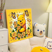 Load image into Gallery viewer, Diamond Painting - Full Round - yellow rose butterfly winnie the pooh (40*40CM)
