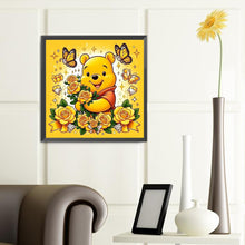 Load image into Gallery viewer, Diamond Painting - Full Round - yellow rose butterfly winnie the pooh (40*40CM)
