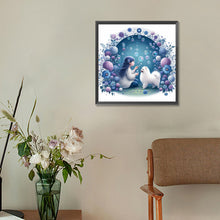 Load image into Gallery viewer, Diamond Painting - Full Round - girl and samoyed dog (30*30CM)
