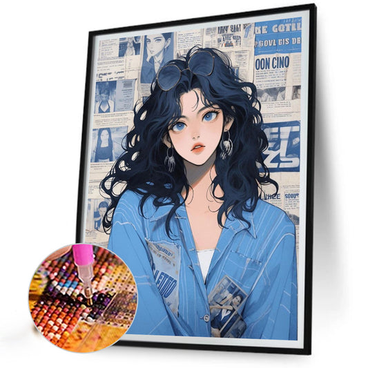 Diamond Painting - Full Round - girl (40*50CM)