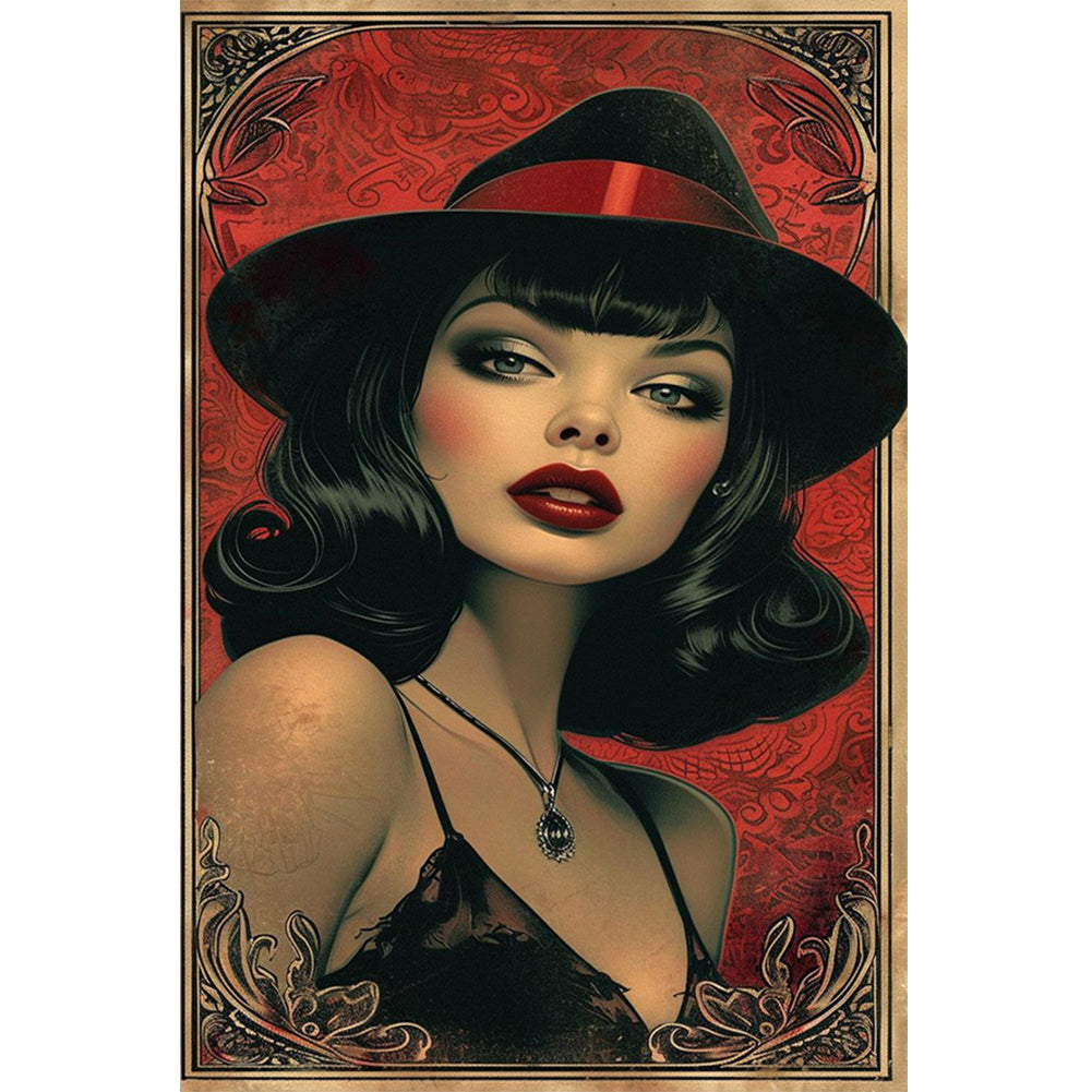 Diamond Painting - Full Round - girl (40*60CM)