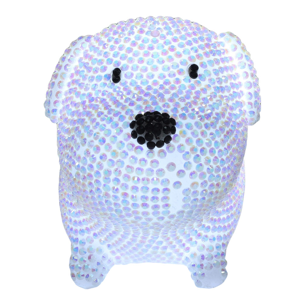 White Puppy Diamond Painting Night Light Diamond Painting Bedside Lamp