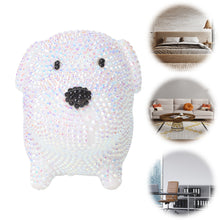 Load image into Gallery viewer, White Puppy Diamond Painting Night Light Diamond Painting Bedside Lamp
