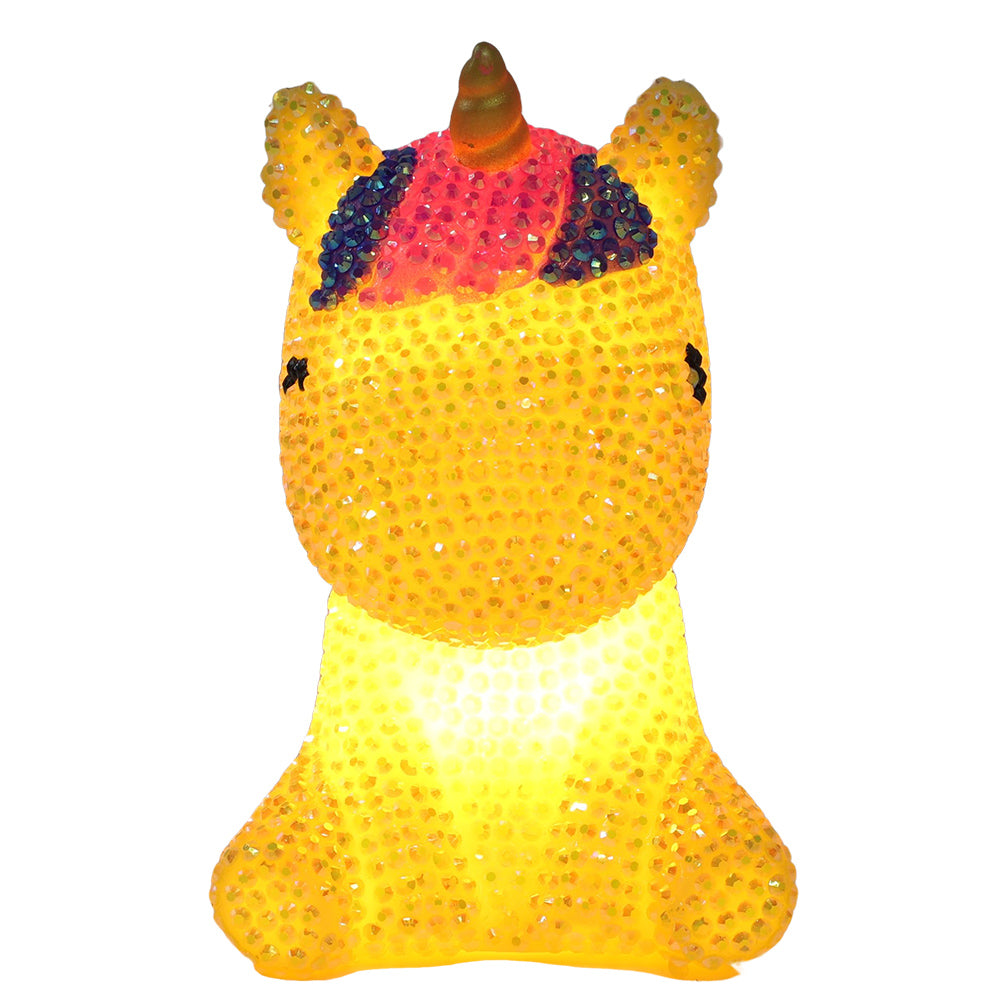 Pony Diamond Painting Night Light Diamond Painting Bedside Lamp for Kids Gift