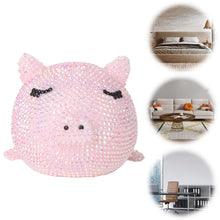 Load image into Gallery viewer, Pink Pig Diamond Painting Night Light Diamond Painting Bedside Lamp for Kid Gift

