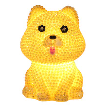 Load image into Gallery viewer, Yellow Dog Diamond Painting Night Light Diamond Painting Bedside Lamp
