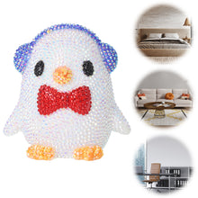 Load image into Gallery viewer, Penguin Diamond Painting Night Light Diamond Painting Bedside Lamp for Kid Gif
