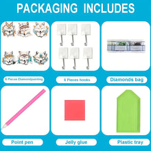 Load image into Gallery viewer, 6Pcs Diamond Painting Hooks Aniaml Diamond Art Craft Wall Hooks DIY Crafts Decor
