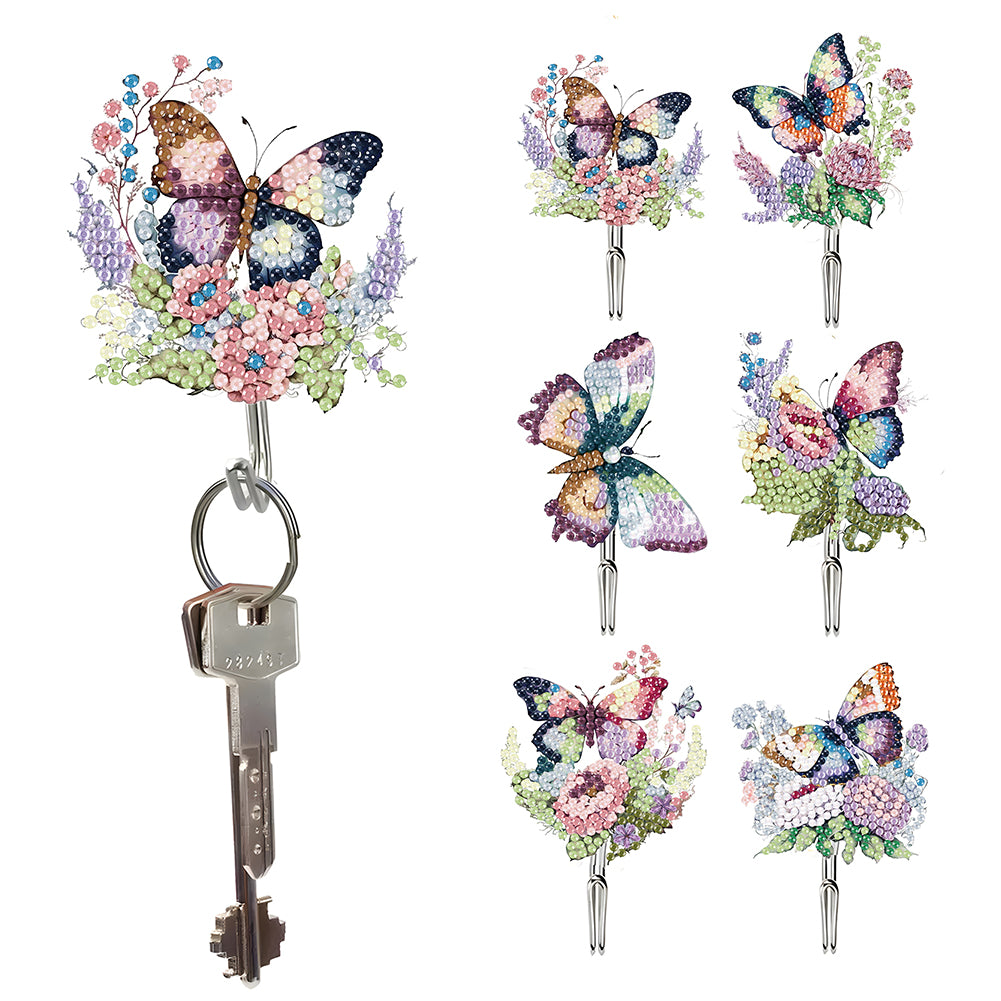 6Pcs Diamond Painting Hooks Aniaml Diamond Art Craft Wall Hooks DIY Crafts Decor