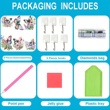 Load image into Gallery viewer, 6Pcs Diamond Painting Hooks Aniaml Diamond Art Craft Wall Hooks DIY Crafts Decor
