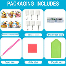 Load image into Gallery viewer, 6Pcs Diamond Painting Hooks Aniaml Diamond Art Craft Wall Hooks DIY Crafts Decor
