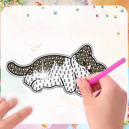 12Pcs Diamond Painting Fridge Magnet Kittle Diamond Painting Refrigerator Magnet
