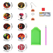 Load image into Gallery viewer, 10 Pairs Double Sided Cartoon DIY Craft Jewelry Making Ornaments for Adults Kids

