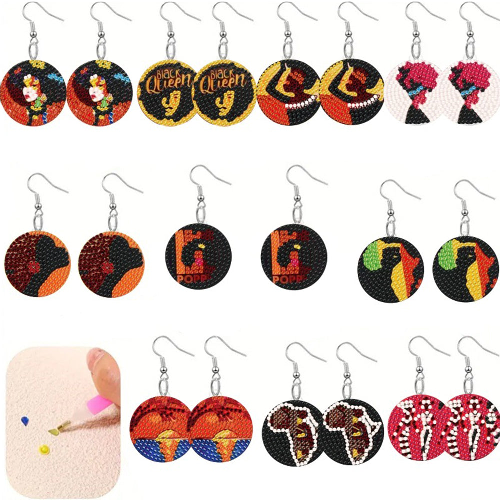 10 Pairs Double Sided Cartoon DIY Craft Jewelry Making Ornaments for Adults Kids