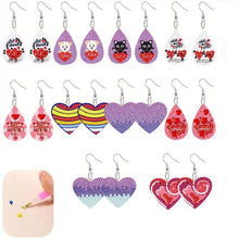 Load image into Gallery viewer, 10 Pairs Double Sided Cartoon DIY Craft Jewelry Making Ornaments for Adults Kids
