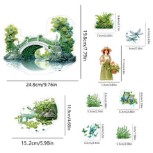 Load image into Gallery viewer, Acrylic Arch Bridge Pond Desktop Diamond Art Kits for Home Office Decor
