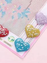 Load image into Gallery viewer, 6Pcs Acrylic Heart-Shaped DIY Magnetic Diamond Painting Cover Locator Tools
