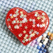 Load image into Gallery viewer, 6Pcs Acrylic Heart-Shaped DIY Magnetic Diamond Painting Cover Locator Tools
