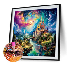 Load image into Gallery viewer, Diamond Painting - Full Round - Colorful clouds and landscape castle (40*40CM)
