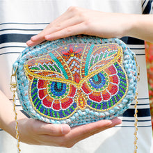 Load image into Gallery viewer, Partial Special Shaped Owl Mandala 5D Diamond Handmade Knitting Bag Daily Purse
