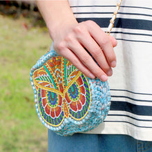 Load image into Gallery viewer, Partial Special Shaped Owl Mandala 5D Diamond Handmade Knitting Bag Daily Purse
