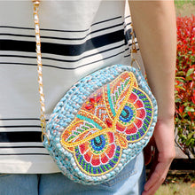 Load image into Gallery viewer, Partial Special Shaped Owl Mandala 5D Diamond Handmade Knitting Bag Daily Purse
