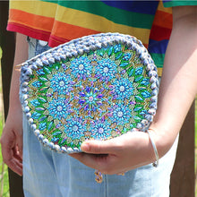 Load image into Gallery viewer, Partial Special Shaped Owl Mandala 5D Diamond Handmade Knitting Bag Daily Purse
