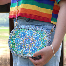 Load image into Gallery viewer, Partial Special Shaped Owl Mandala 5D Diamond Handmade Knitting Bag Daily Purse
