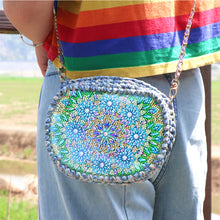 Load image into Gallery viewer, Partial Special Shaped Owl Mandala 5D Diamond Handmade Knitting Bag Daily Purse
