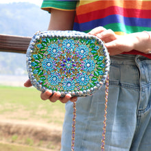 Load image into Gallery viewer, Partial Special Shaped Owl Mandala 5D Diamond Handmade Knitting Bag Daily Purse
