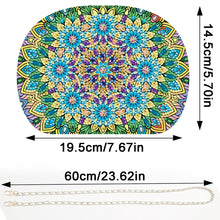 Load image into Gallery viewer, Partial Special Shaped Owl Mandala 5D Diamond Handmade Knitting Bag Daily Purse
