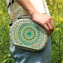 Load image into Gallery viewer, Partial Special Shaped Owl Mandala 5D Diamond Handmade Knitting Bag Daily Purse
