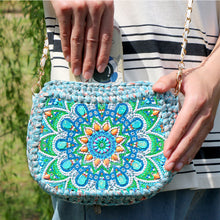 Load image into Gallery viewer, Partial Special Shaped Owl Mandala 5D Diamond Handmade Knitting Bag Daily Purse
