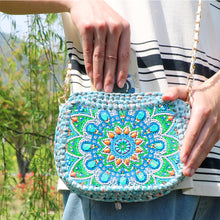 Load image into Gallery viewer, Partial Special Shaped Owl Mandala 5D Diamond Handmade Knitting Bag Daily Purse
