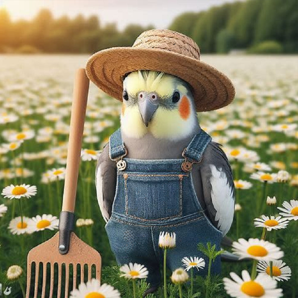 Diamond Painting - Full Round - yellow-haired parrot (40*40CM)